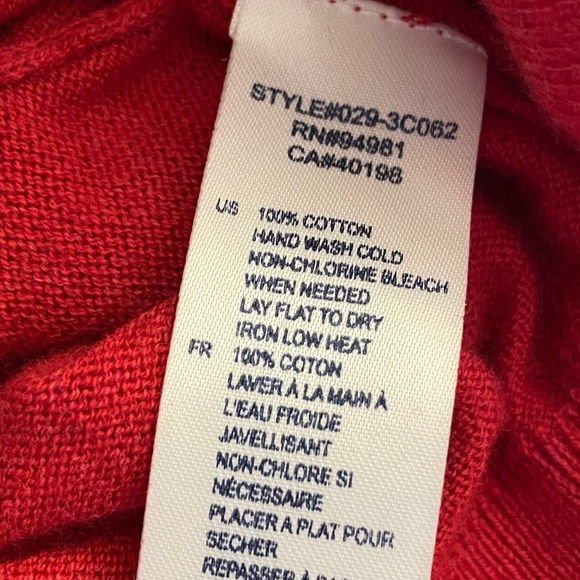 Heritage Y2K Cropped Cardigan Sweater M Red Crochet Lace Preppy Rockabilly Retro - Picture 10 of 10